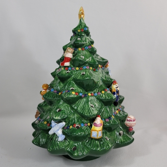 Christopher Radko Lighted Holiday Ceramic Tree - Picture 7 of 16